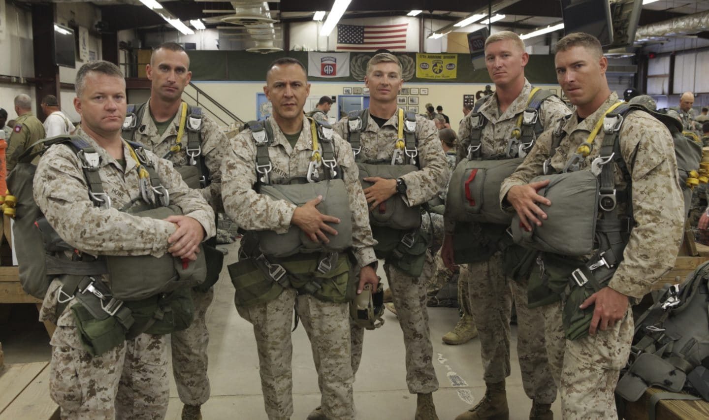 marines at jump school army airborne