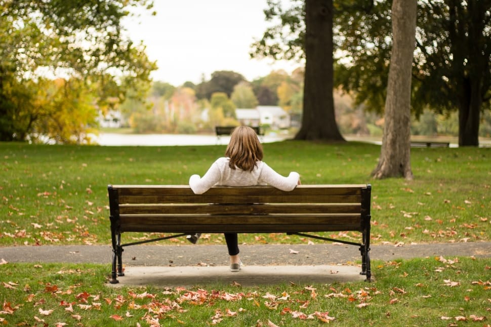 Alone in a park