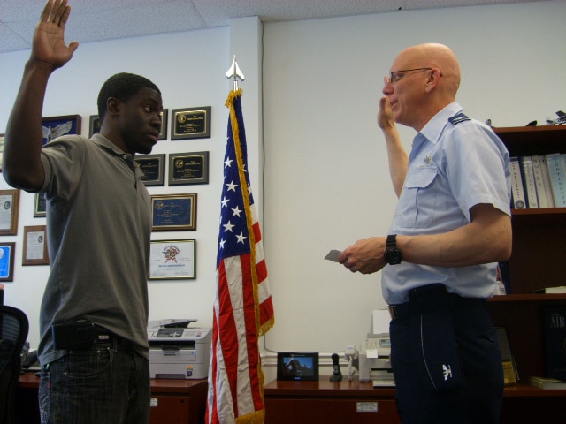 army astronaut swear in