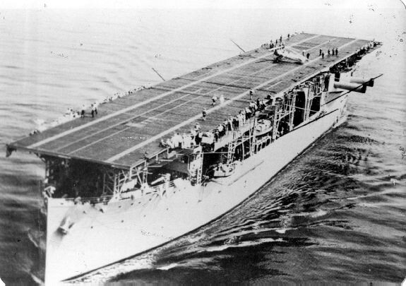 Navy's first aircraft carrier