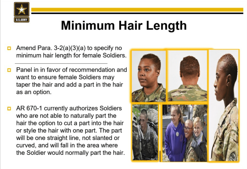 army grooming standards