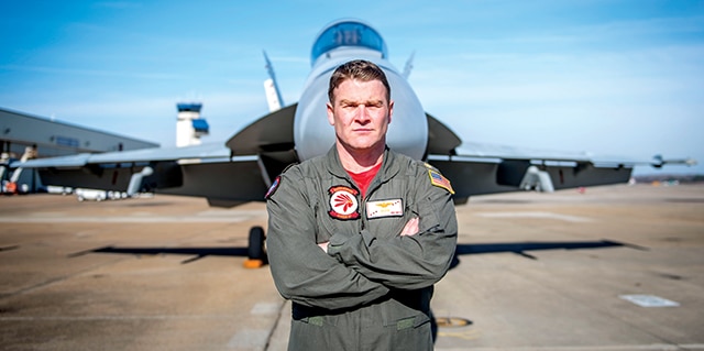 U.S. Navy Lt. Cmdr. Michael Tremel is the only American fighter pilot to score an air-to-air kill since 1999. (U.S. Navy photo)