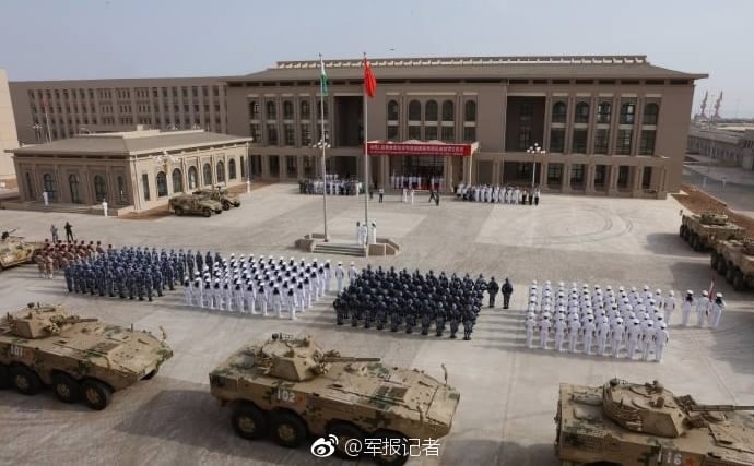 China’s first military base in Africa was opened in Djibouti in 2017 (PLA Daily)
