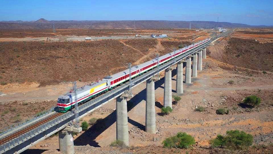 The Chinese-built Addis Ababa–Djibouti Railway. (Photo:&nbsp;<a href="https://commons.wikimedia.org/wiki/File:Addis_Ababa%E2%80%93Djibouti_Railway_in_Holhol.jpg">Skilla1st</a>)