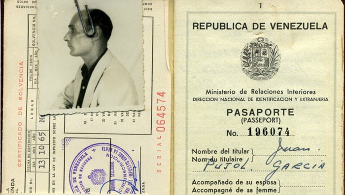 WW2 Spy Juan Pujol Garcia's passport