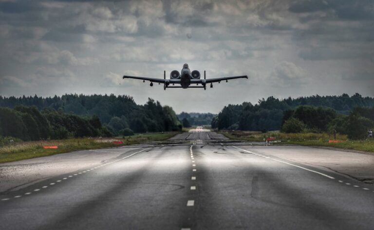A-10 landing