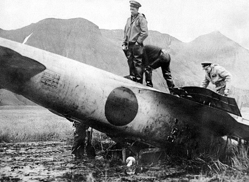 Japanese Zero crash Akutan island