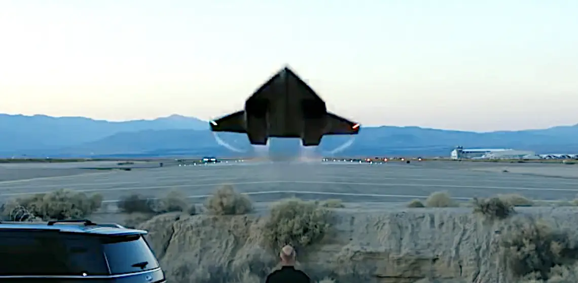 A peek at the Darkstar in the official "Top Gun: Maverick" trailer (screen capture from YouTube)
