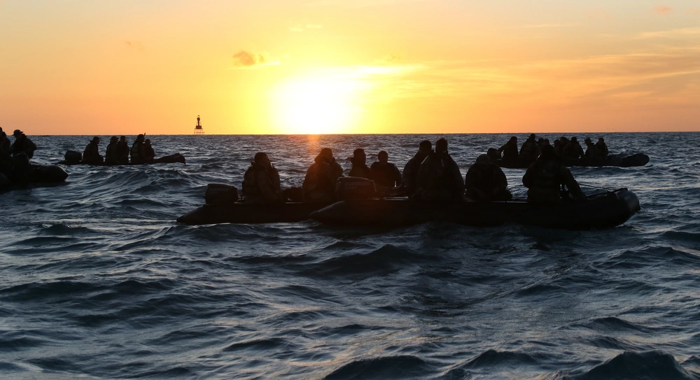 Special Forces Combat Diver Qualification Course students