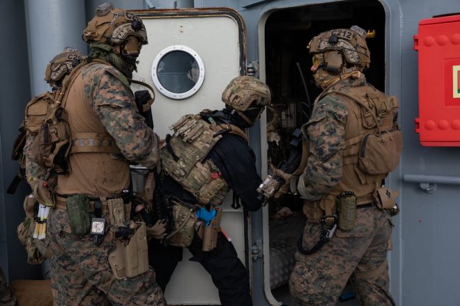 Marines Force Recon ship boarding