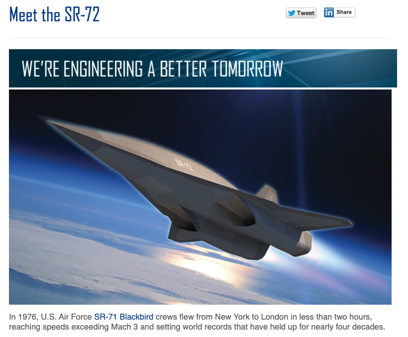 lockheed darkstar SR-71 Blackbird