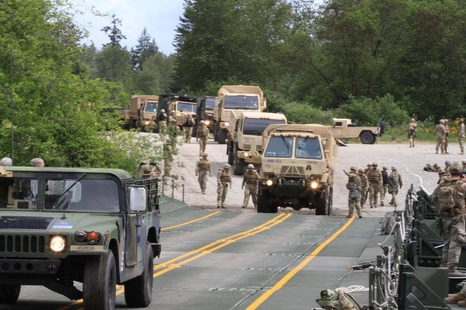Army and Marines bridging operation