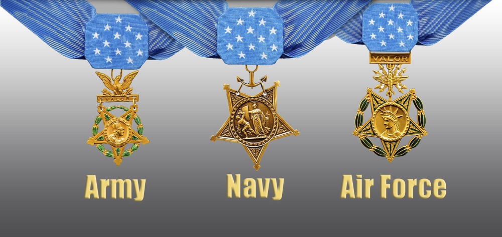 Medal of Honor for different services. Medal of Honor criteria