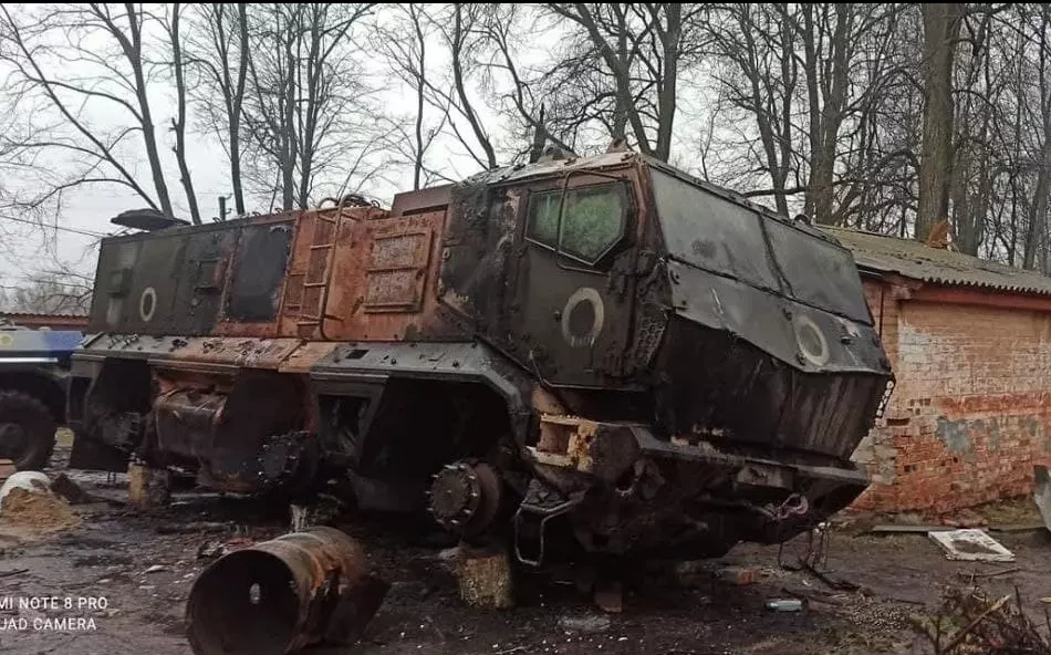 Destroyed Russian vehicles in Ukraine