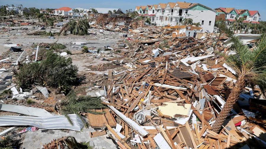 Damage in Tampa Bay following Hurricane Ian