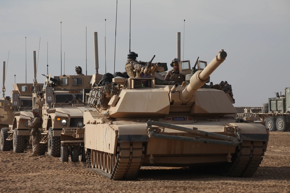 Marine Corps tanks in Afghanistan