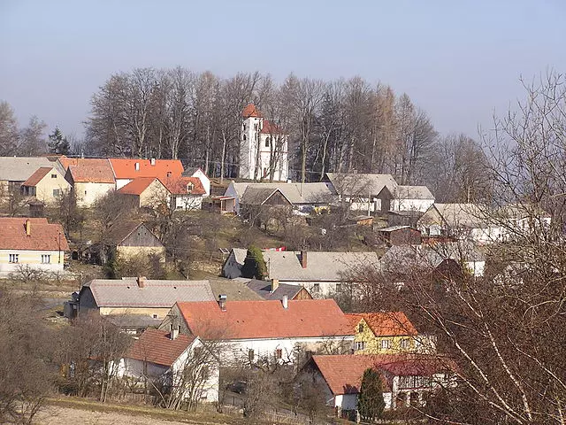 Dobrs village where Josef Mencik had his castle