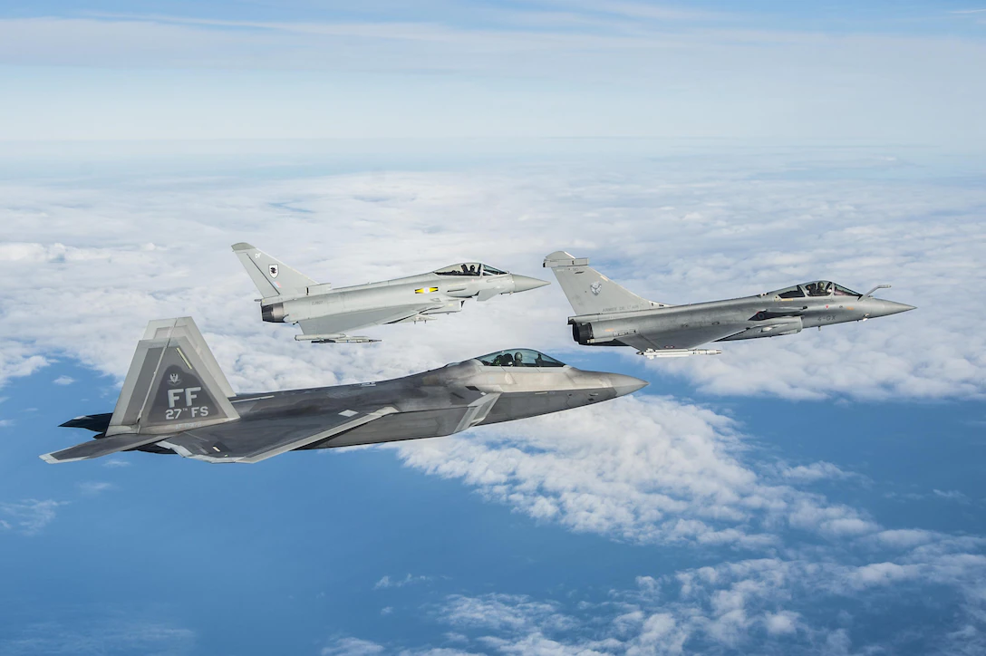 F-22 Raptor, RAF Typhoon, French Rafale