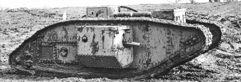 British Mark V tank 