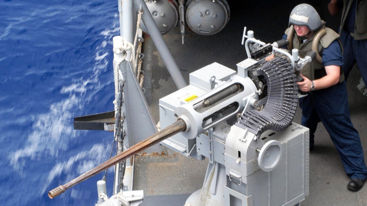 chain gun on a ship