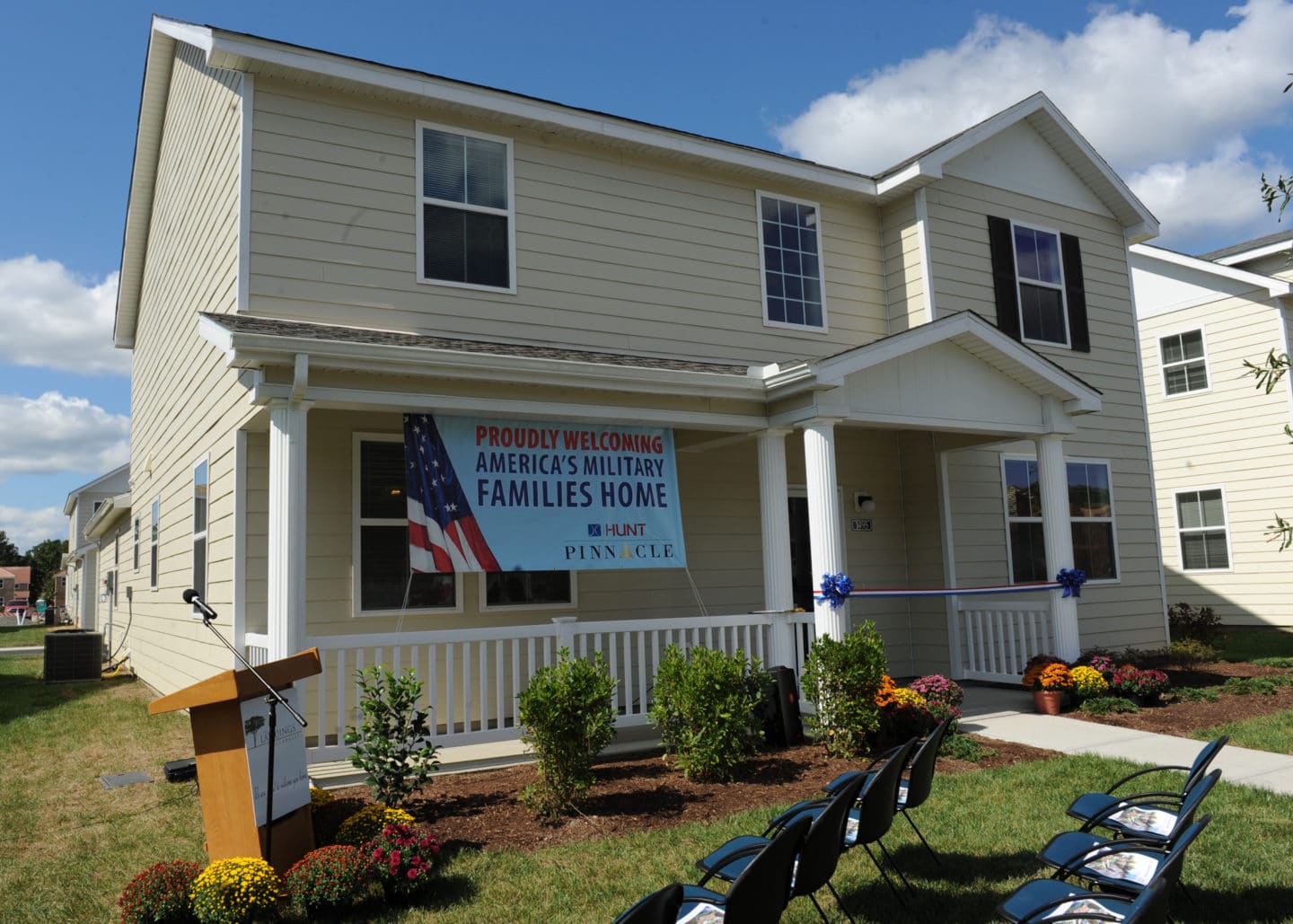 Base housing welcomes families