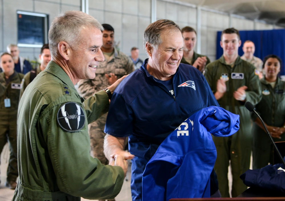 Bill Belichick visits Air Force Academy