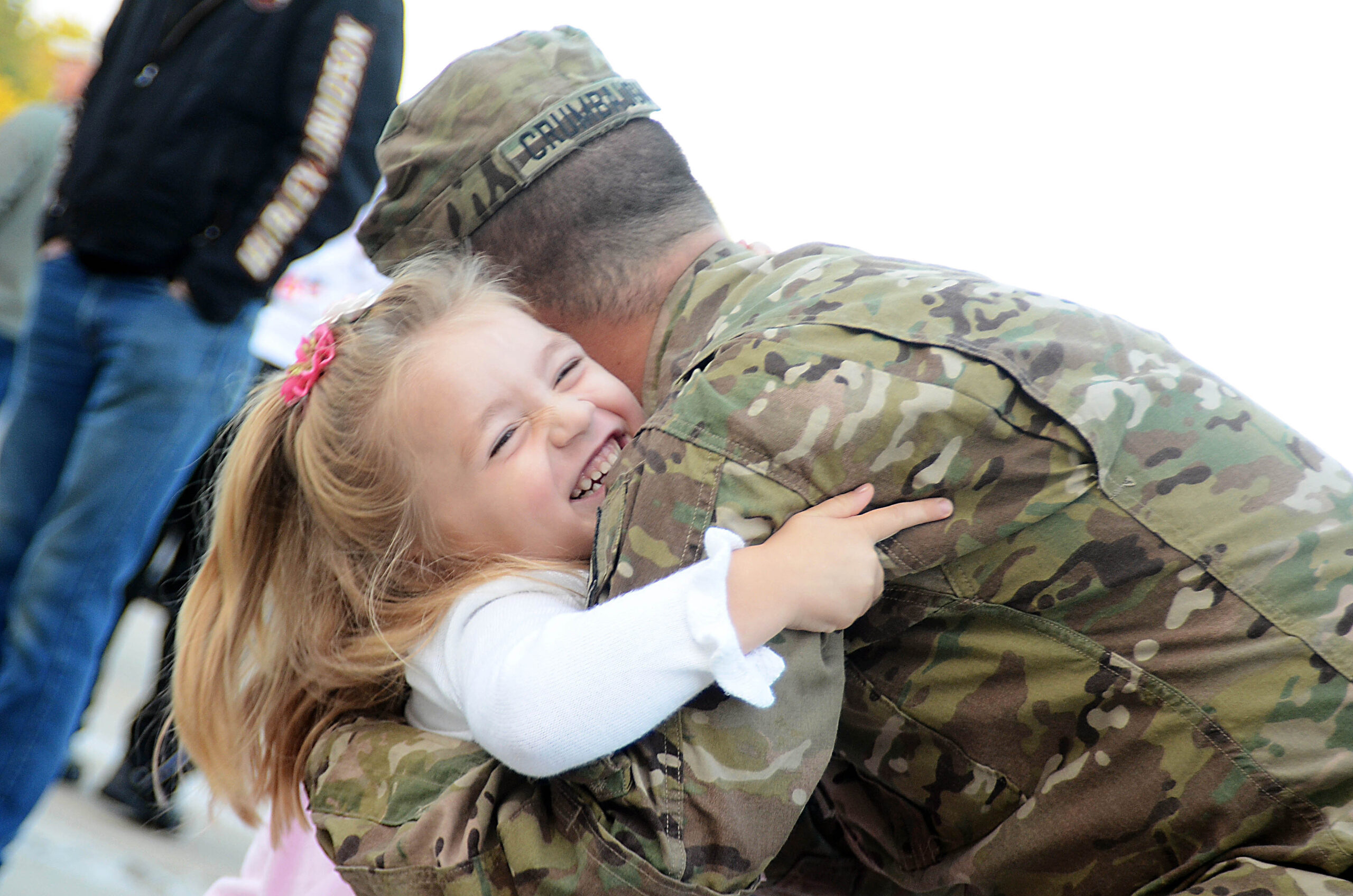 soldier coming home