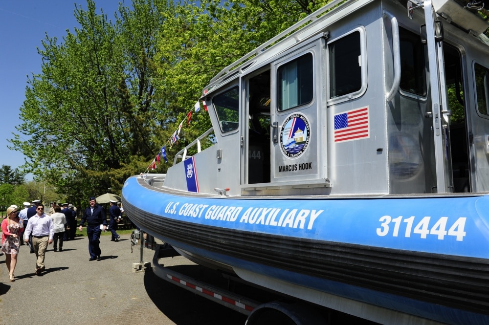 USCG auxiliary boat commissioning