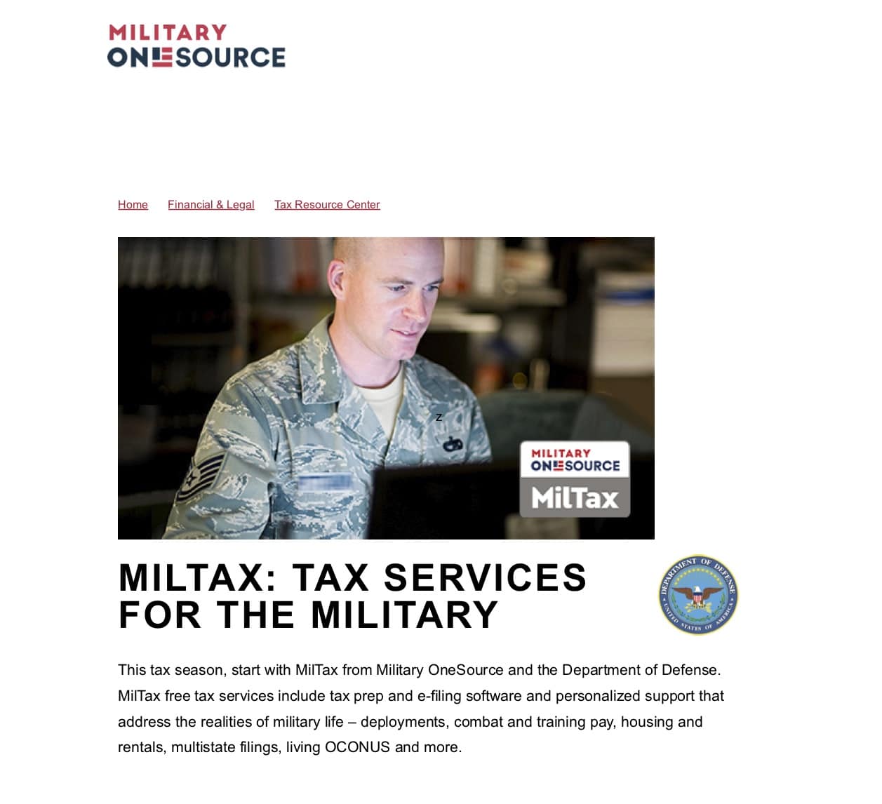 filing taxes in the military