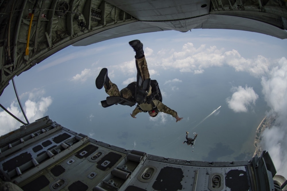 Naval Special Warfare Group TWO  skydiving