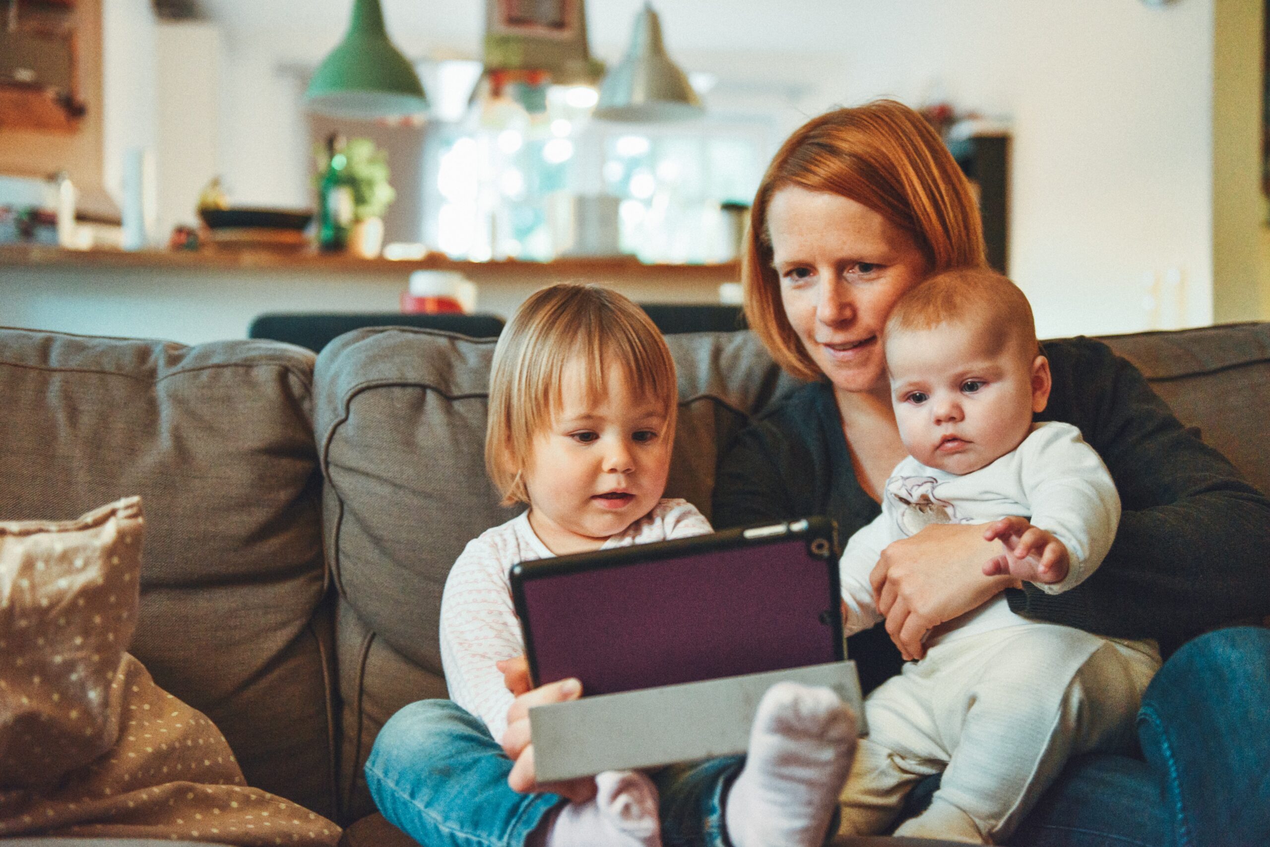 activities for kids at home: facetime on tablet