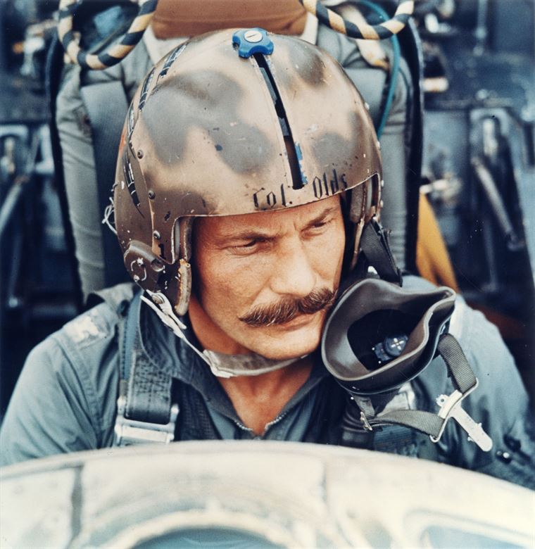 robin olds in his aircraft