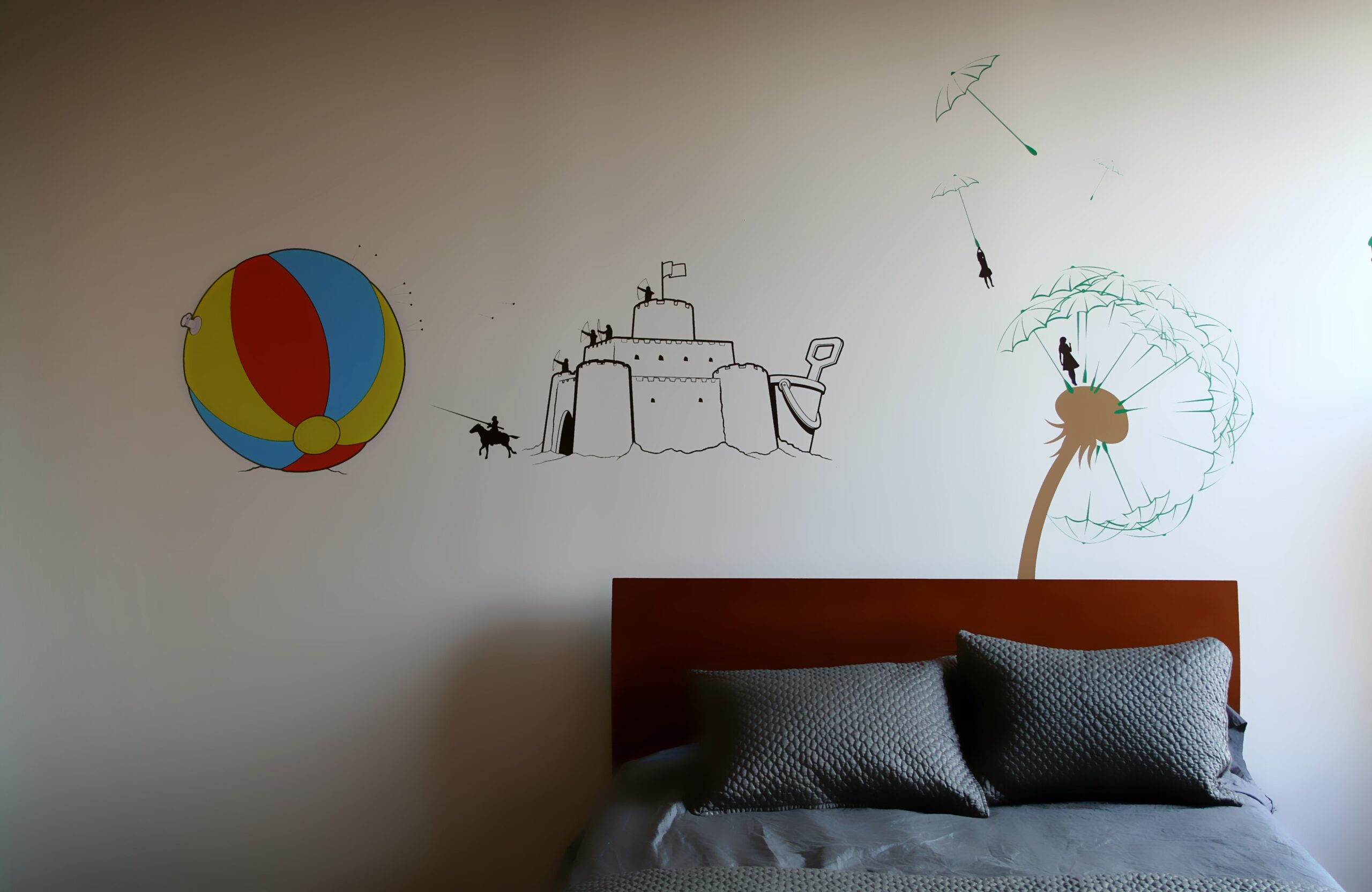 wall decals for easy decorating budget idea