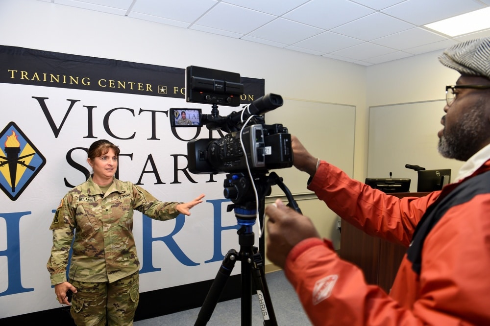 brig gen talks on camera