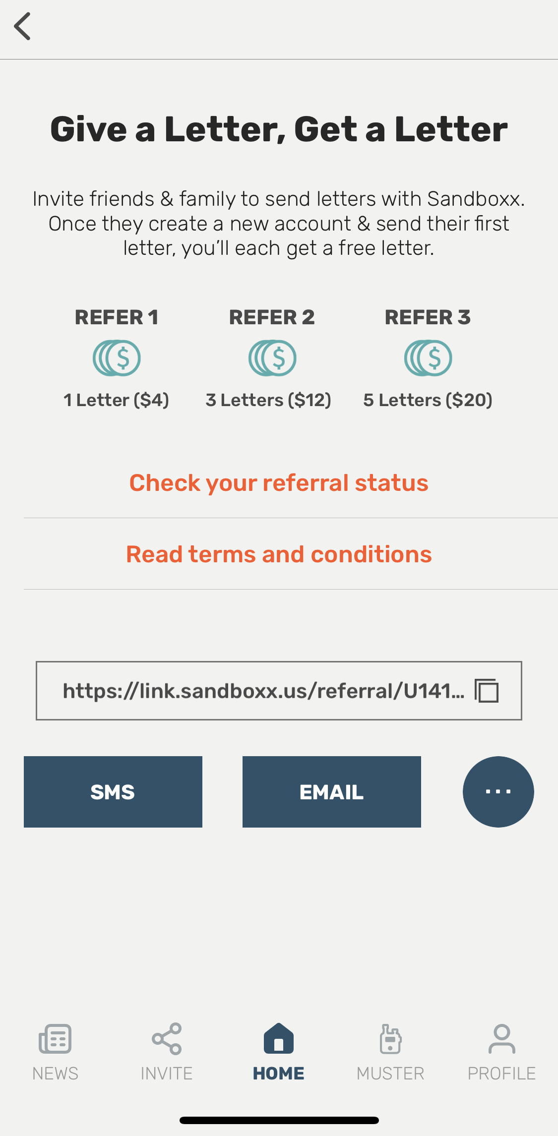 Sandboxx | Give a Letter, Get a Letter: Sandboxx's Referral Program