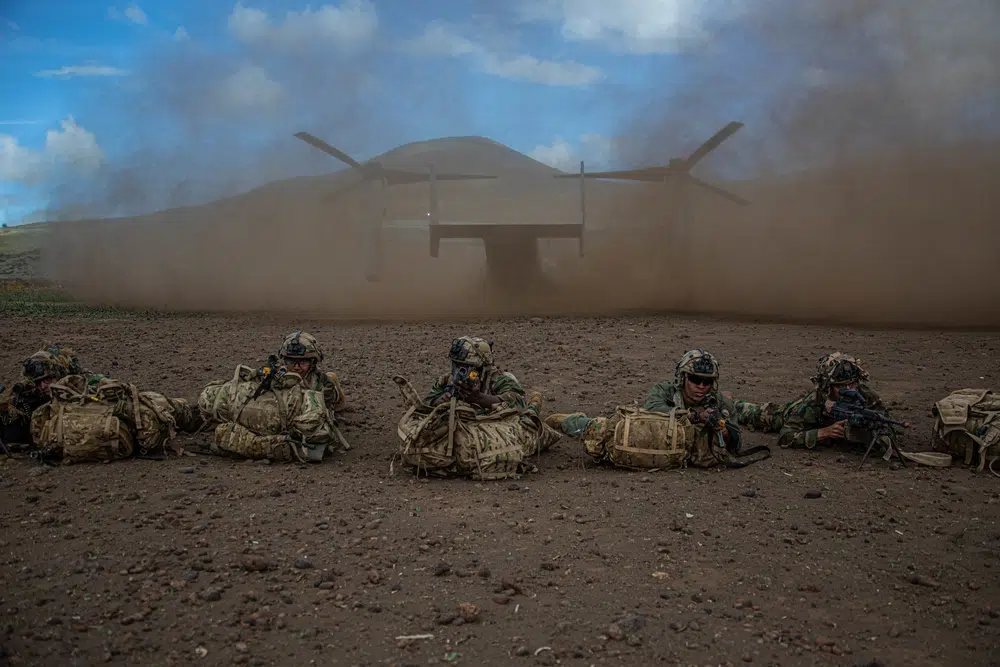 OPFOR Marines Osprey Insertion