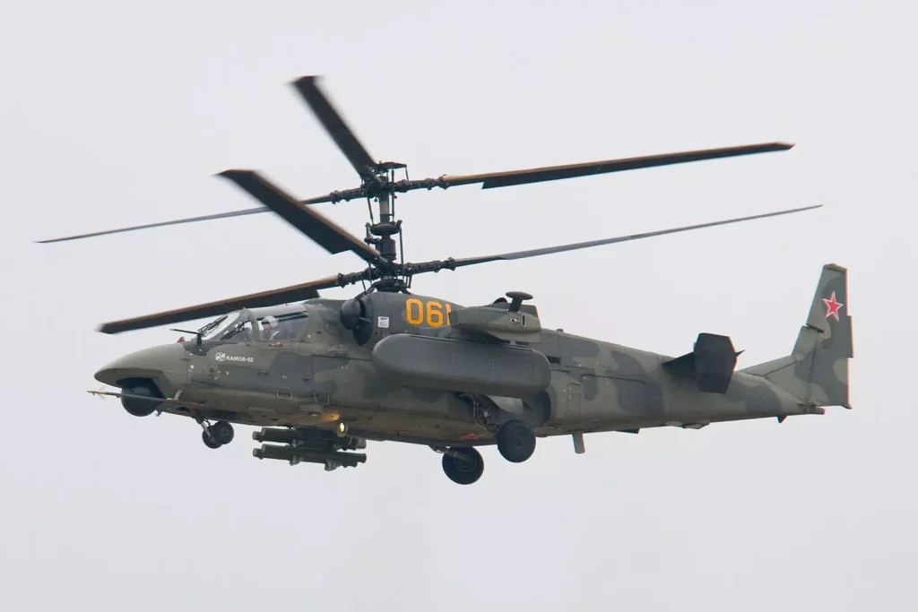 Russian Ka-52 Alligator attack helicopter