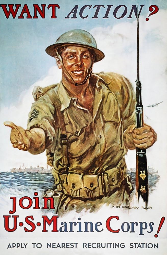 Marine Corps WWI recruiting poster