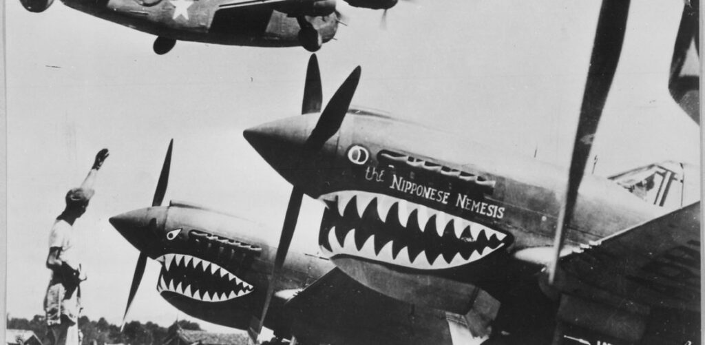 P-40 fighter planes WWII