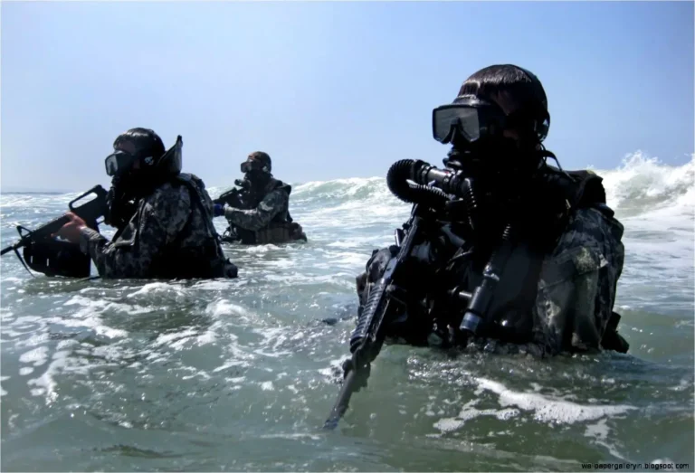 Navy SEALs insert on beach