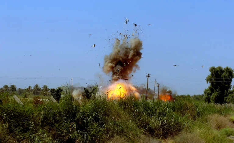 roadside bomb trigger point detonation Iraq