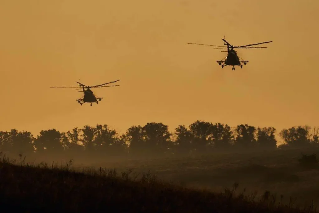 Ukrainian Mi-24 helicopters