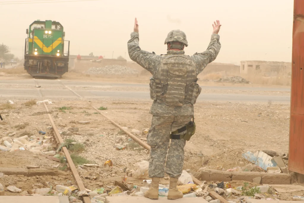 US military train in Iraq