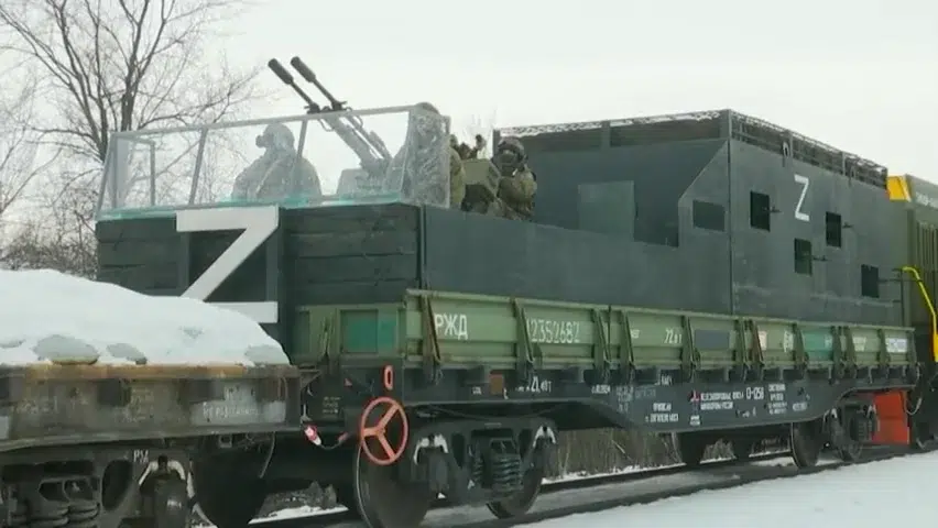 Volga Russian armored train