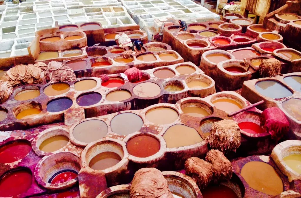 Dye vats Fess Morocco