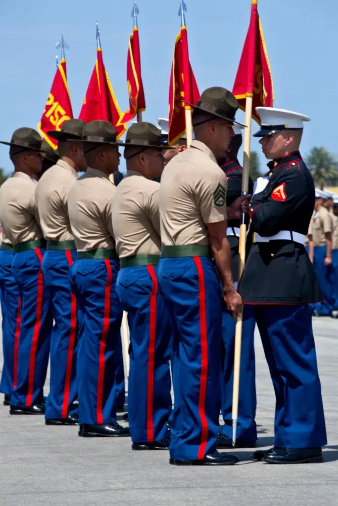 Marine Corps boot camp graduation ceremony