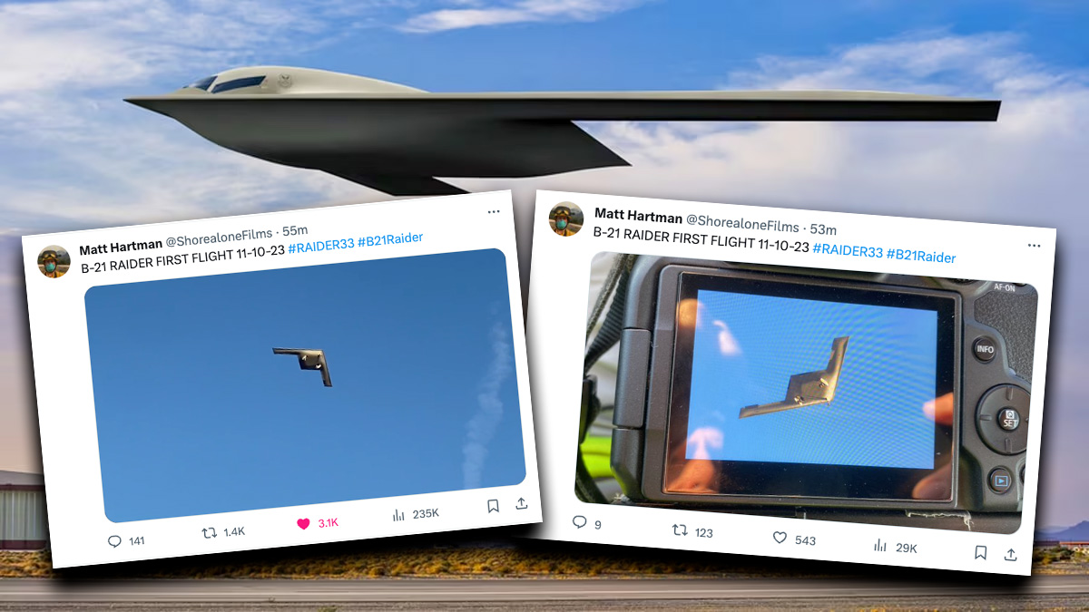 New footage shows B-21 Raider's historic first flight | Sandboxx