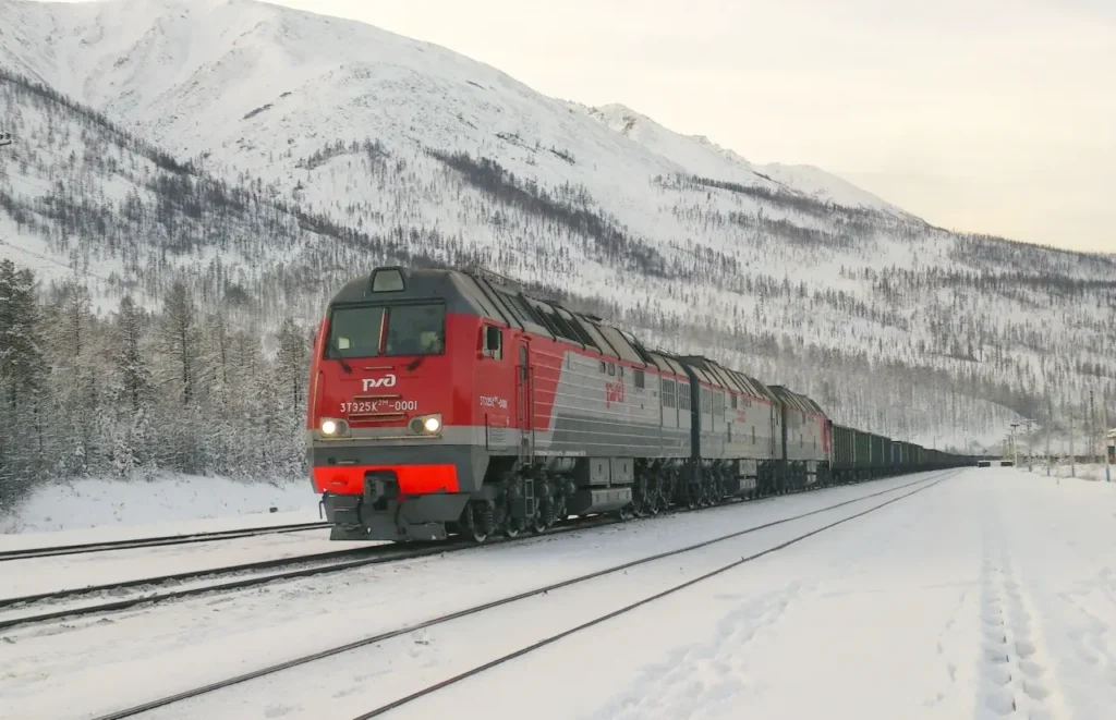 Russian-freight-train