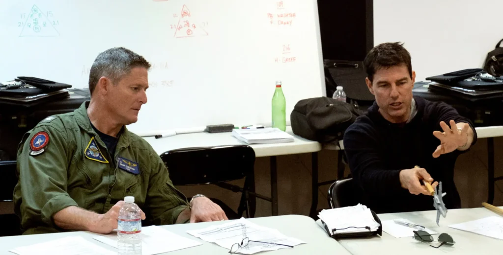 Brian "Ferg" Ferguson and Tom Cruise Top Gun Maverick planning