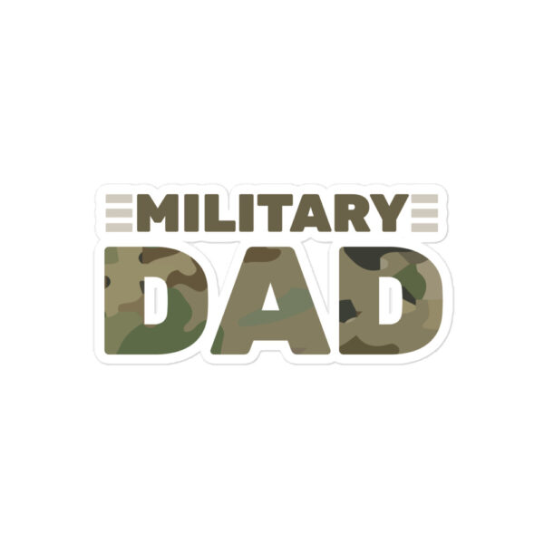Military Dad "Camo" Sticker - Image 3